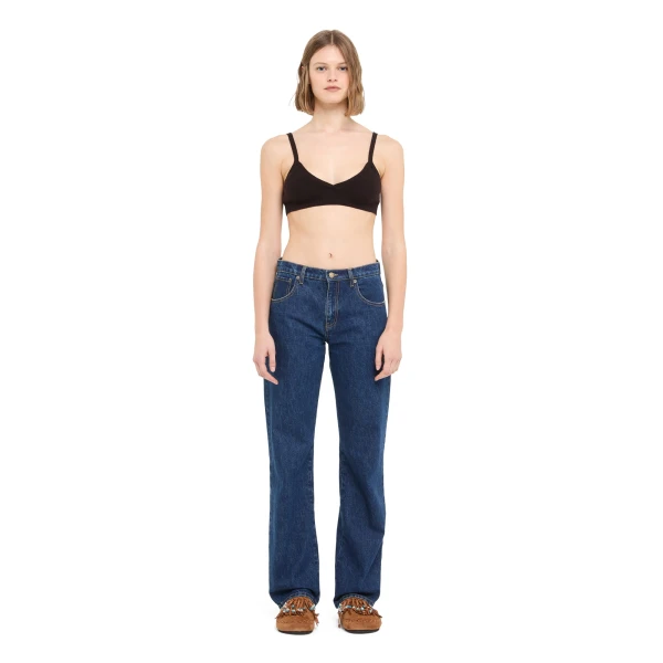 Alanui Tex-Hawaii Roundtrip Regular Denim Pants in Medium Wash