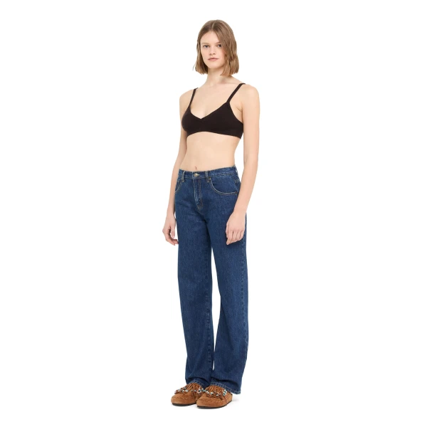 Alanui Tex-Hawaii Roundtrip Regular Denim Pants in Medium Wash
