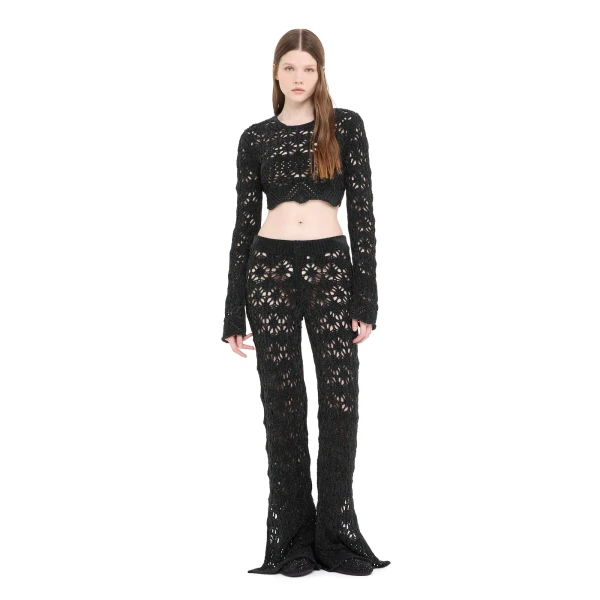 Alanui Time To Shine Top in Charcoal