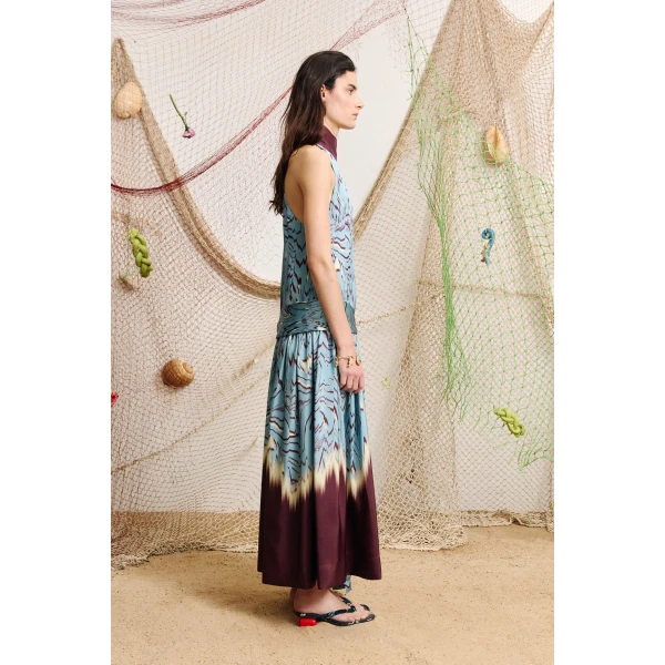 Alemais Alba Silk Midi Dress