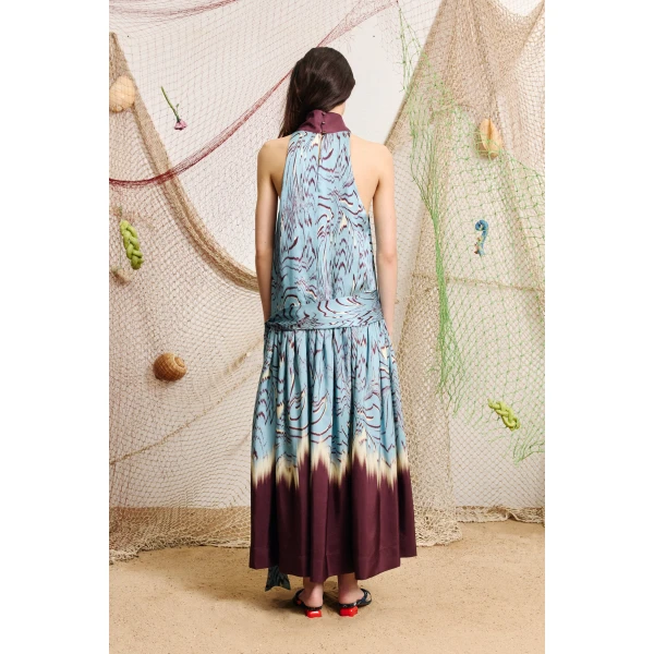 Alemais Alba Silk Midi Dress