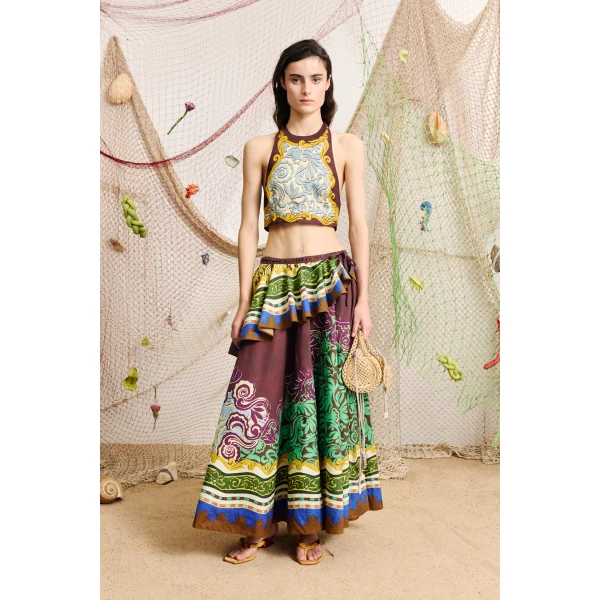 Alemais Alita Ruffle Skirt