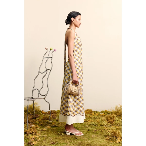 Alemais Basilia Halter Midi Dress