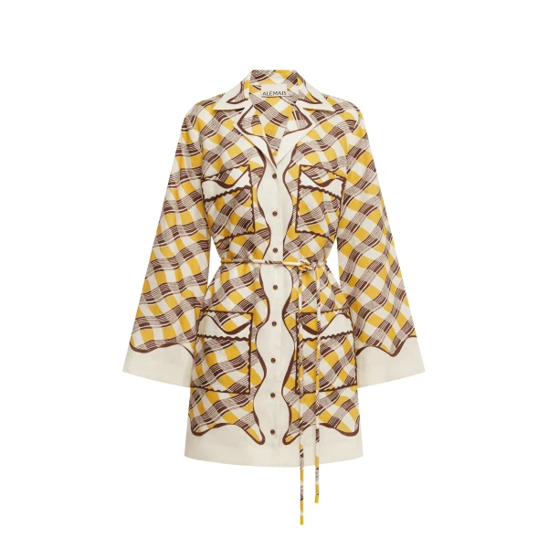 Alemais Basilia Mini Shirtdress | Mini Dresses | Coveti