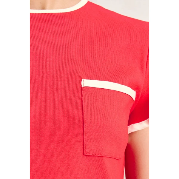 Alemais Bonetta Red Crop Tee