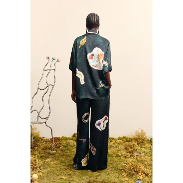 Alemais Florero Silk Shirt