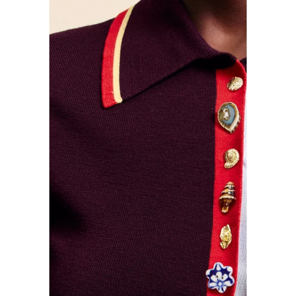 Alemais Josefina Chocolate Fitted Cardigan