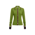 Alemais Josefina Green Fitted Cardigan | Cardigan | Coveti