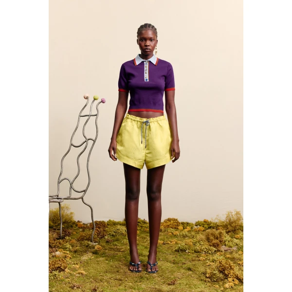 Alemais Josefina Violet Knit Polo