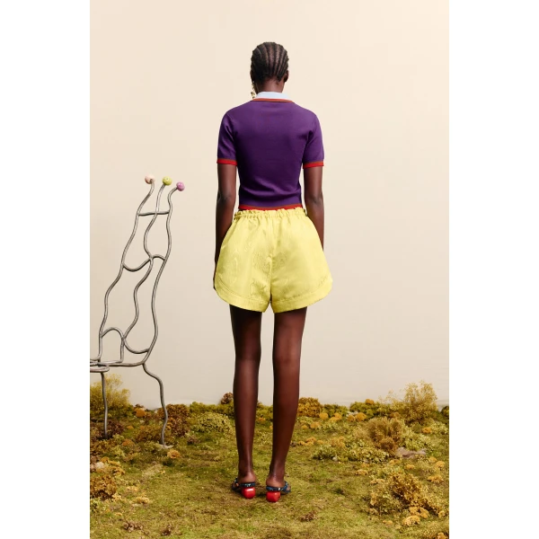 Alemais Josefina Violet Knit Polo