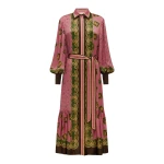 Alémais Lacey Silk Shirtdress