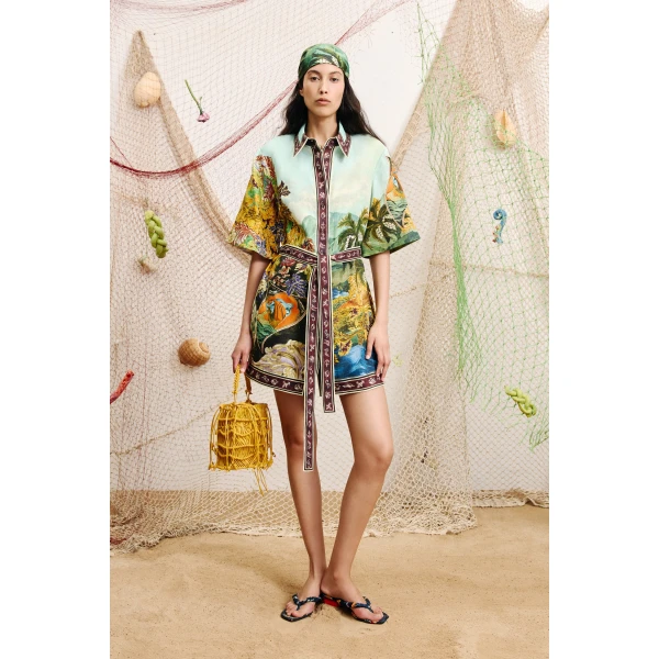 Alemais Lucena Mini Shirtdress