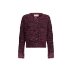 Alemais Nieve Red Sequin Cardigan | Cardigan | Coveti