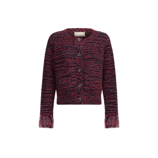 Nieve Red Sequin Cardigan