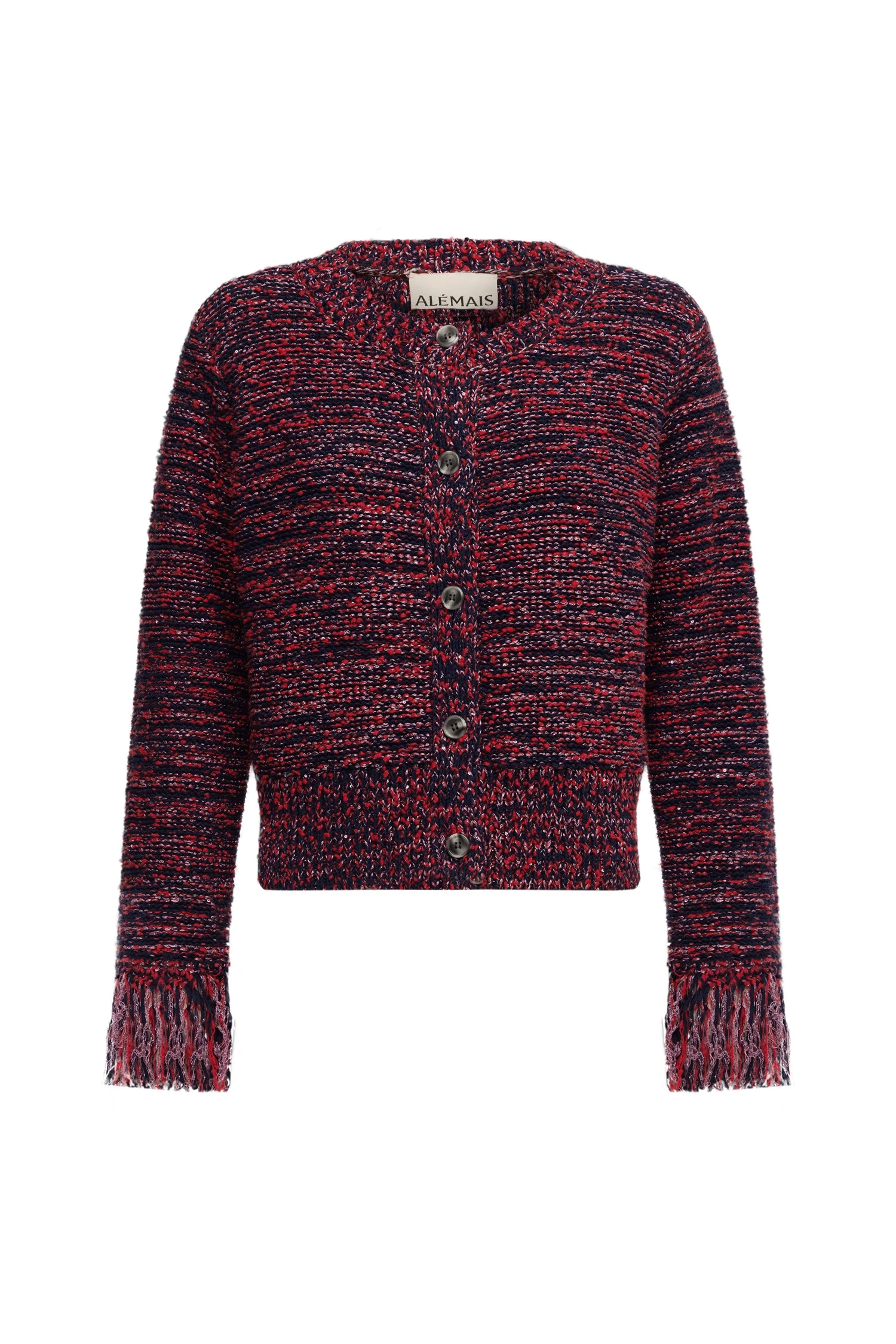 Alemais Nieve Red Sequin Cardigan Alemais Nieve Red Sequin Cardigan | Cardigan | Coveti