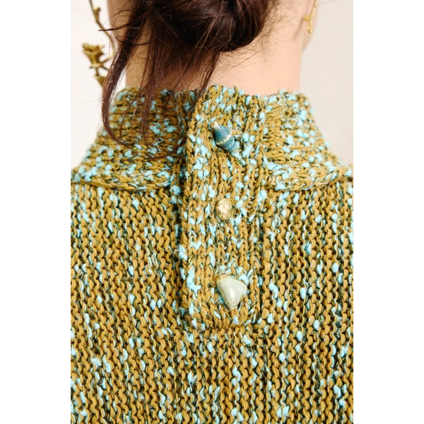 Alemais Nieve Sequin Knit Top