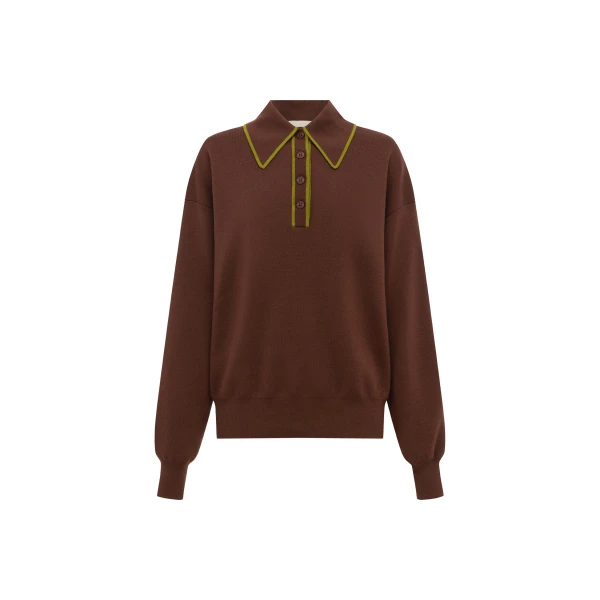 Alémais Rosette Knit Polo