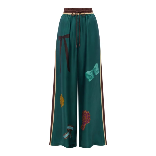 Rosette Silk Pant