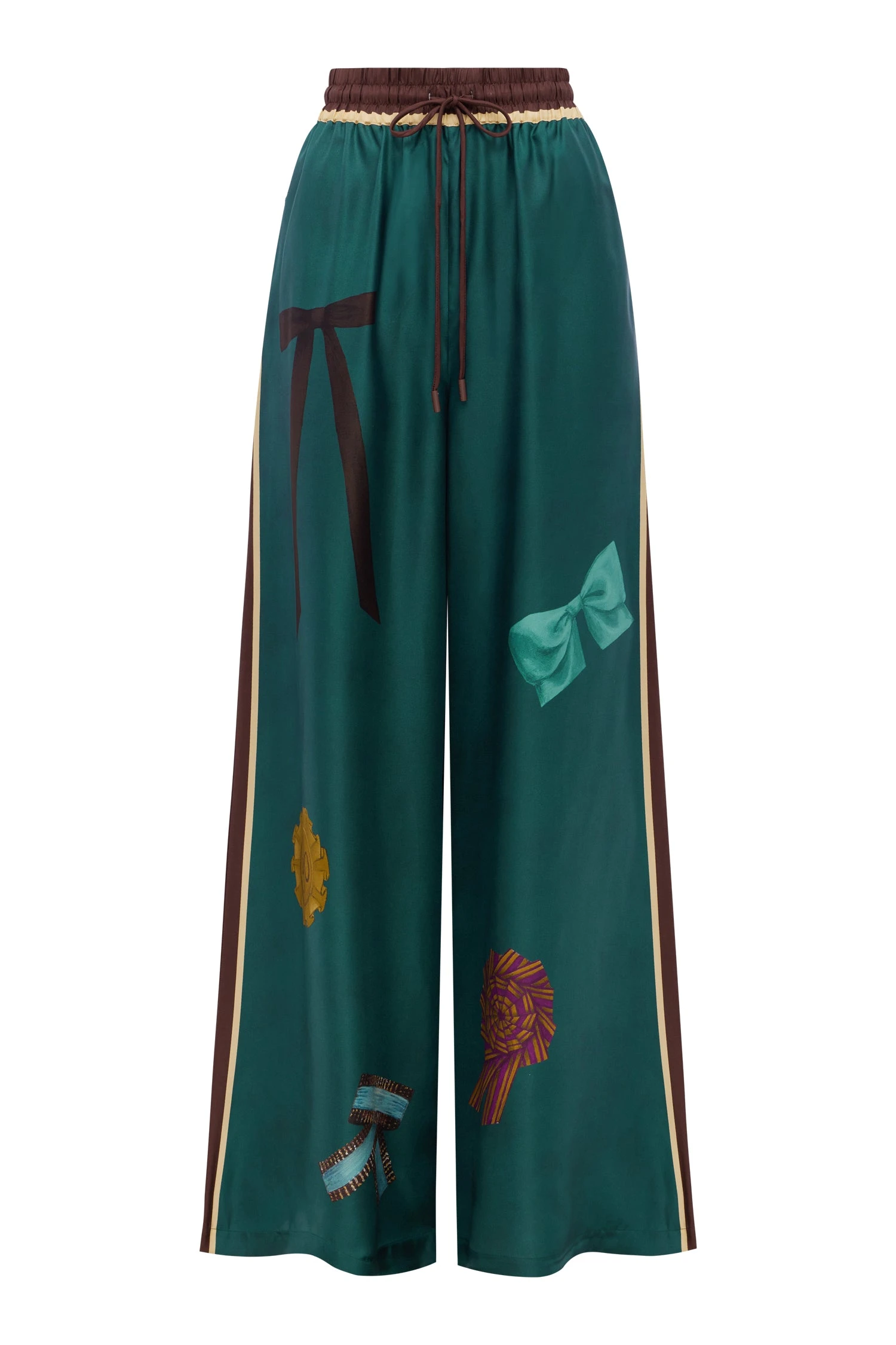 Rosette Silk Pant by Alemais - Pants Alémais Rosette Silk Pant