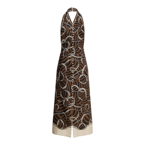 Alemais Sail Halter Midi Dress | Midi Dresses | Coveti