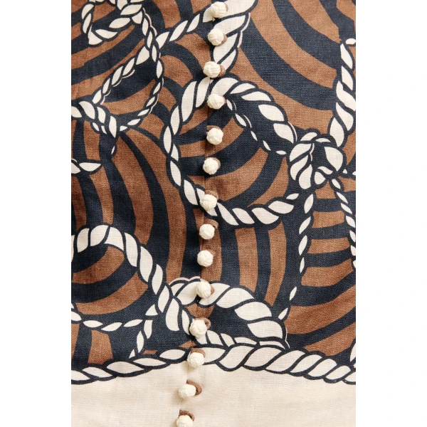 Alemais Sail Halter Mini Dress