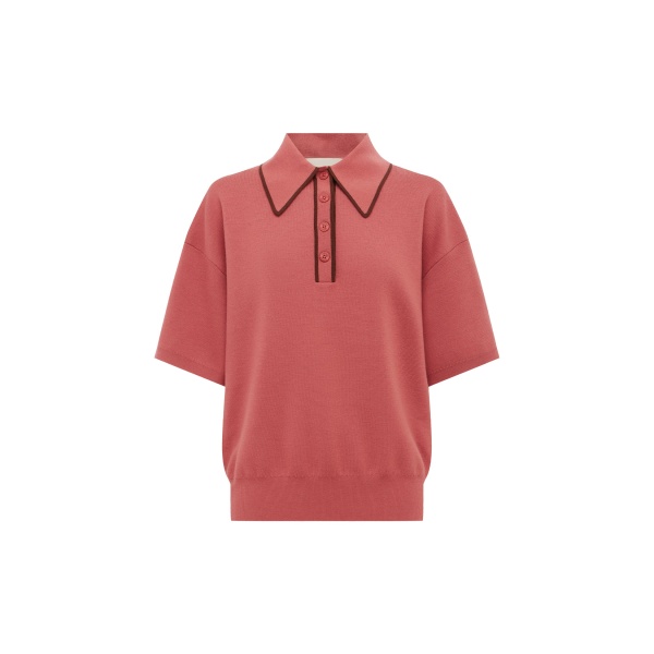 Alémais Valentina Blush Knit Polo