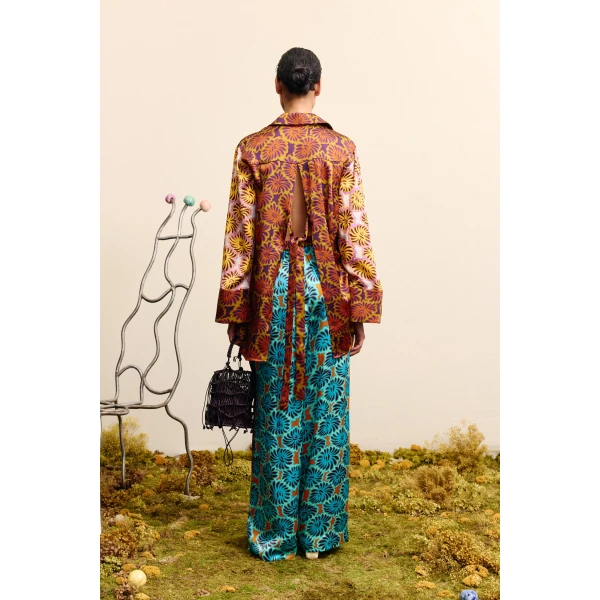 Alemais Xander Spliced Silk Pant