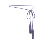 Alessandra Rich Torchon Belt with Tassels in Lilac