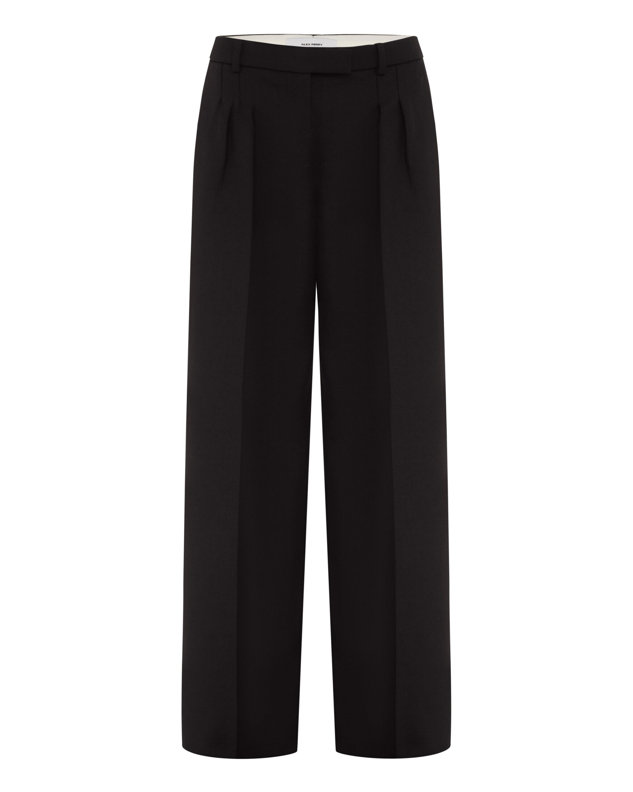 Alex Perry Pleated Trouser in Wool Suiting, Black Alex Perry Pleated Trouser in Wool Suiting, Black | Tailored pants | Coveti
