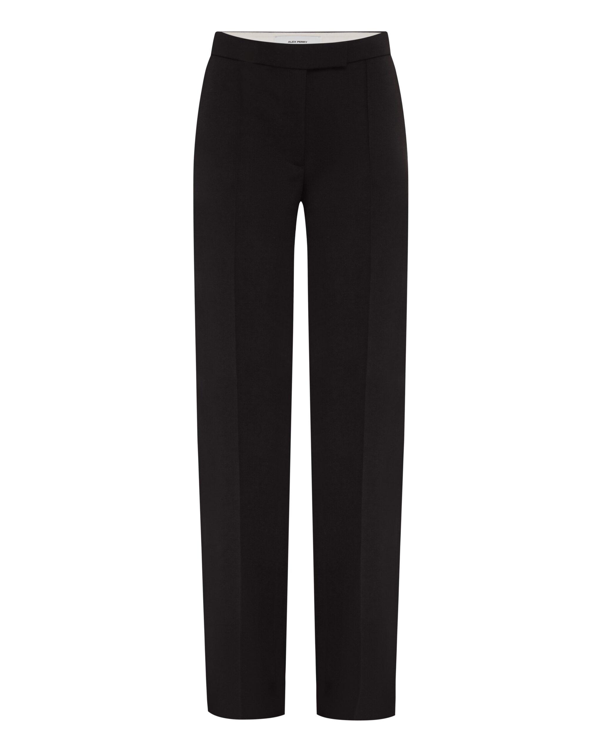 Alex Perry Straight Trouser in Wool Suiting, Black Alex Perry Straight Trouser in Wool Suiting, Black | Tailored pants | Coveti