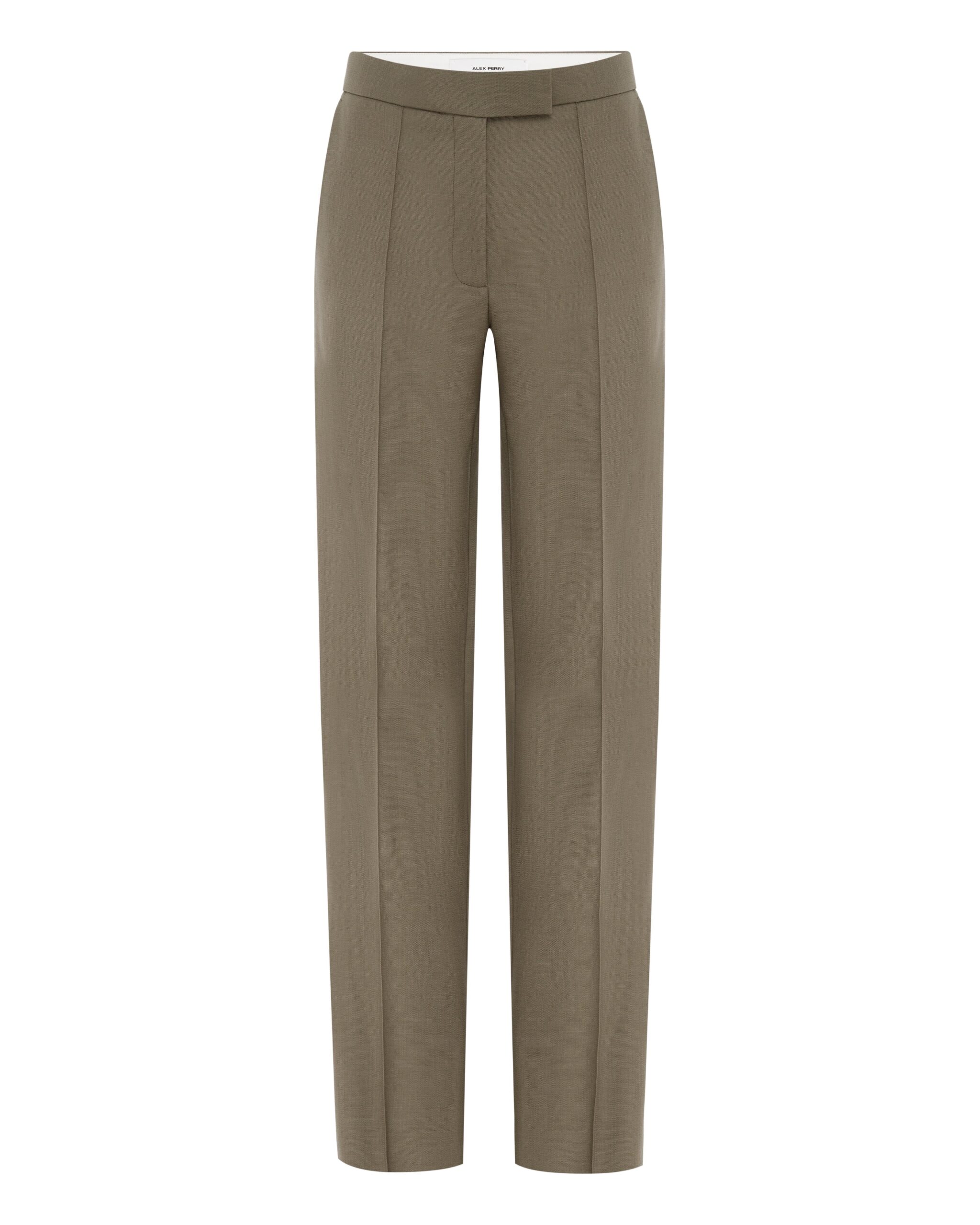 Alex Perry Straight Trouser in Wool Suiting, Sage Alex Perry Straight Trouser in Wool Suiting, Sage | Tailored pants | Coveti
