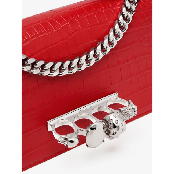 Red Alexander McQueen Jewelled Bag, view 6 | Shoulder & Crossbody Bags