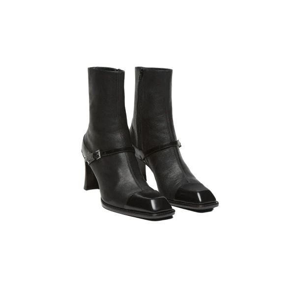 Black Alexander McQueen Niko Ankle Boot, view 3 | Boots