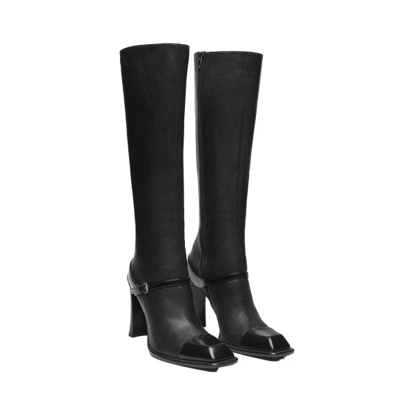 Black Alexander McQueen Niko Boot in Black, view 3 | Boots