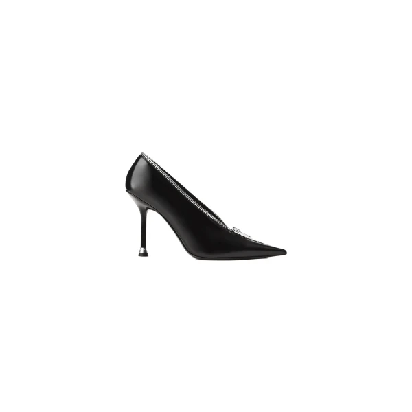 Alexander Wang Akila 105mm Zip-Up Pump in Black | Coveti