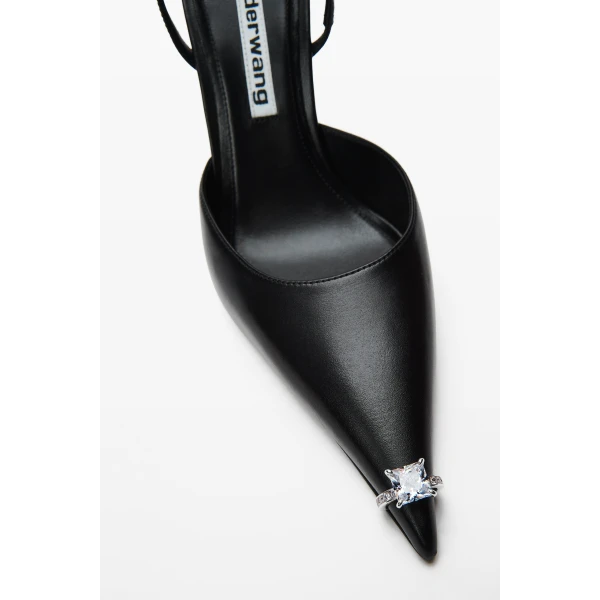 Alexander Wang Akilita 105mm Slingback in Black | Heels | Coveti