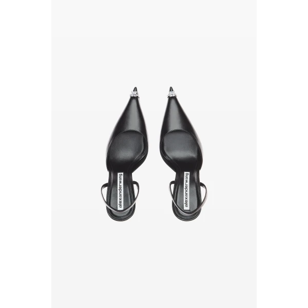 Alexander Wang Akilita 105mm Slingback in Black | Heels | Coveti