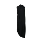 Alexander Wang Asymmetric Drape Midi Dress in Black | Coveti