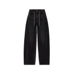 Alexander Wang Balloon Crystal Hotfix Drawcord Jogger in Grey Aged | Coveti
