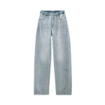 Alexander Wang Balloon Crystal Hotfix Drawcord Jogger in Light Bleach | Coveti