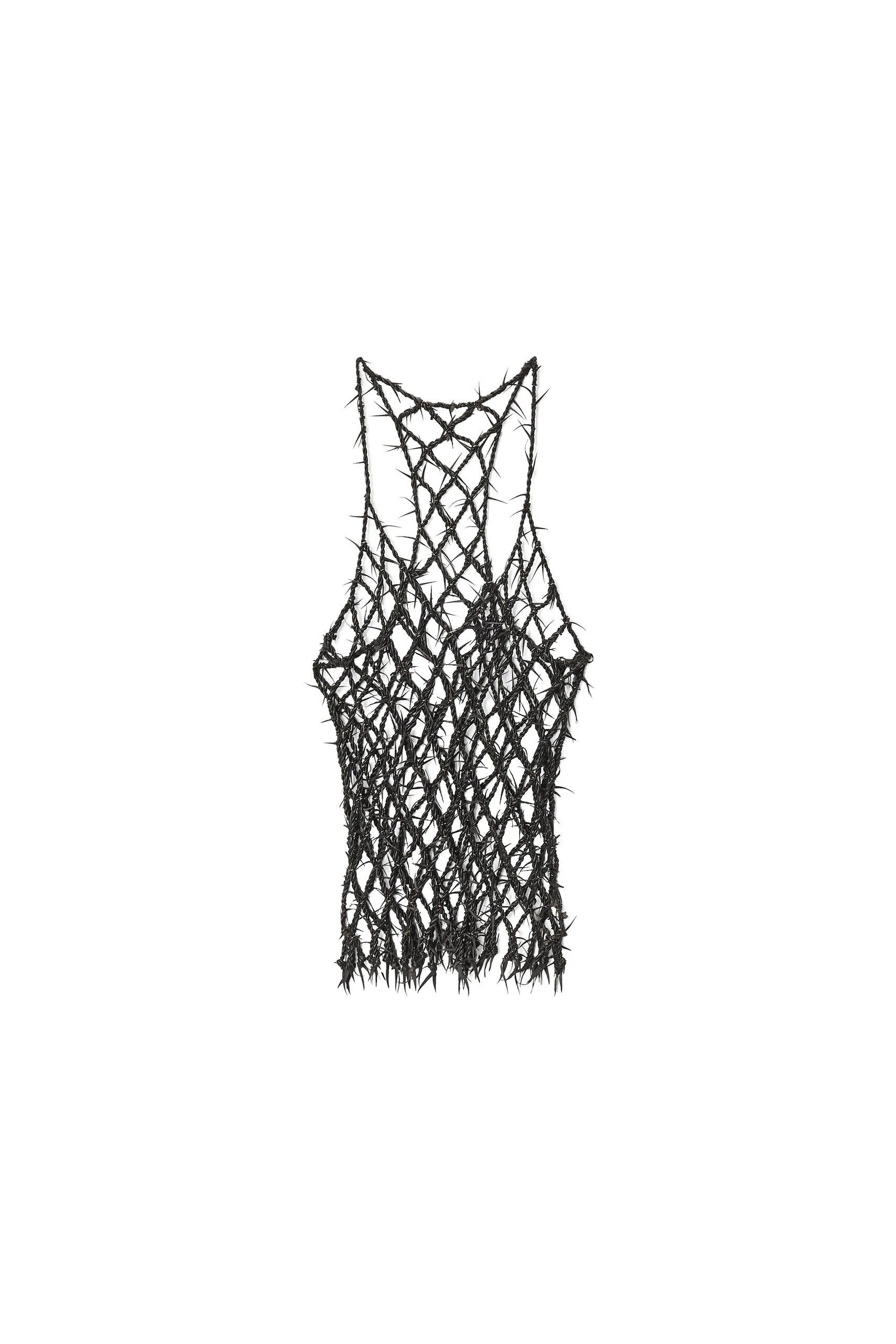 Alexander Wang Barbed Leather Tank in Black Alexander Wang Barbed Leather Tank in Black | Coveti
