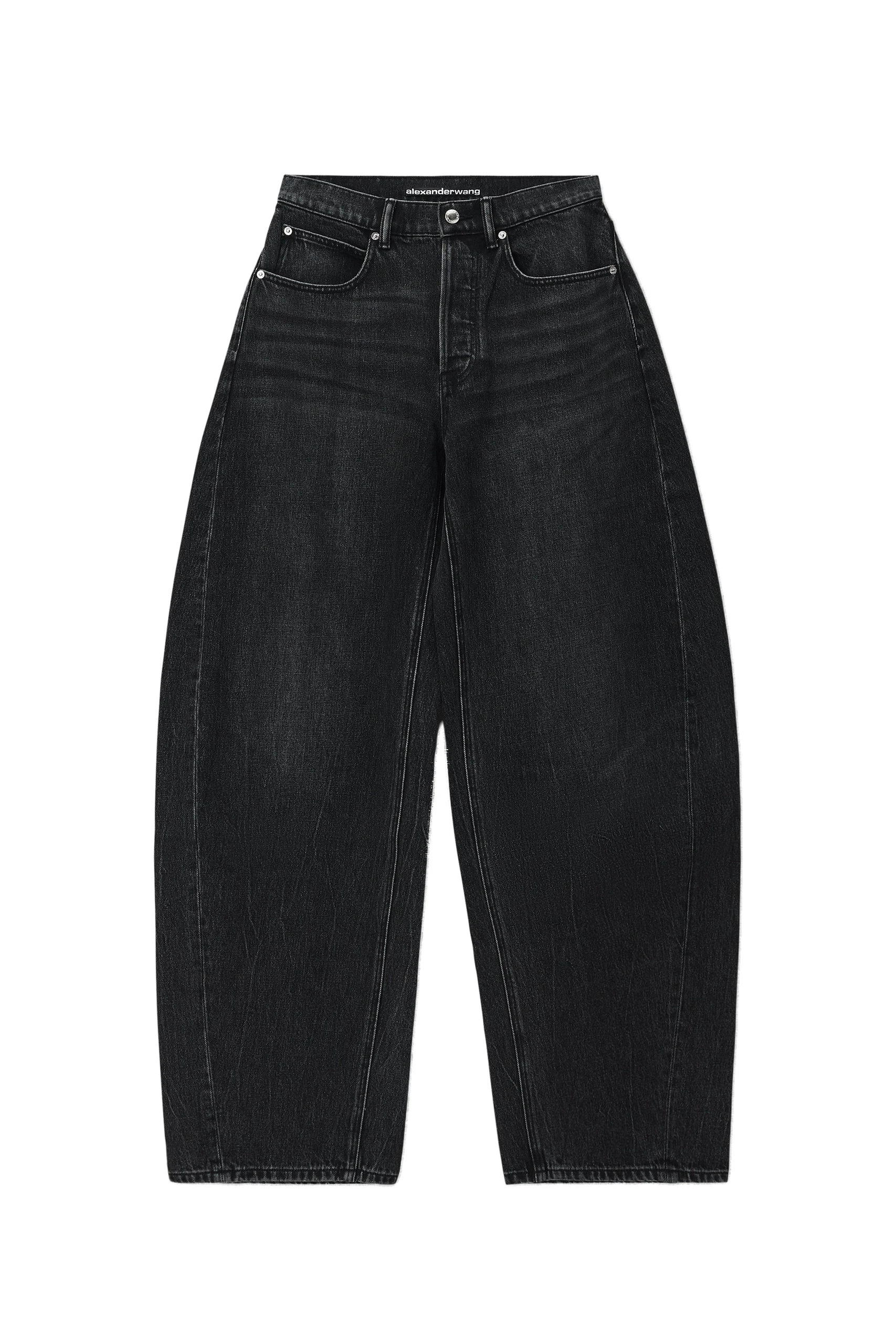 Alexander Wang Blow Up Crystal Hotfix Cursive Logo Pocket Jean in Grey Aged Alexander Wang Blow Up Crystal Hotfix Cursive Logo Pocket Jean in Grey Aged | Coveti