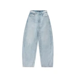 Alexander Wang Blow Up Crystal Hotfix Logo Pocket Jean in Light Bleach | Coveti