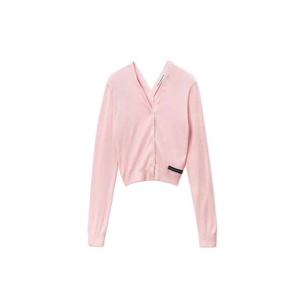 Alexander Wang Button-Front Cardigan in Ballet Pink | Coveti