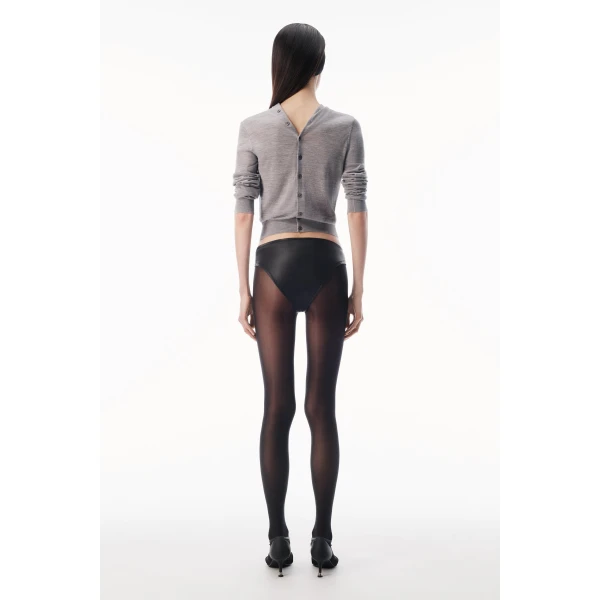 Alexander Wang Button-Front Cardigan in Heather Grey | Cardigan | Coveti
