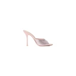 Alexander Wang Cher 105mm Crystal Hotfix Mule in Light Pink | Coveti