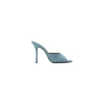 Alexander Wang Cher 105mm Denim Mule in Vintage Medium Indigo | Coveti