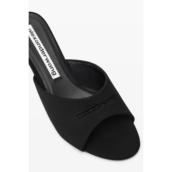 Alexander Wang Cher 35mm Kitten Mule in Black | Mules | Coveti
