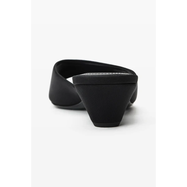 Alexander Wang Cher 35mm Kitten Mule in Black | Mules | Coveti