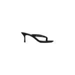 Alexander Wang Courtney 65mm Thong Logo Sandal in Black | Coveti